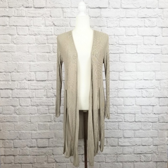 MM Lafleur Sweaters - MM Lafleur tan open front kimono cardigan sweater